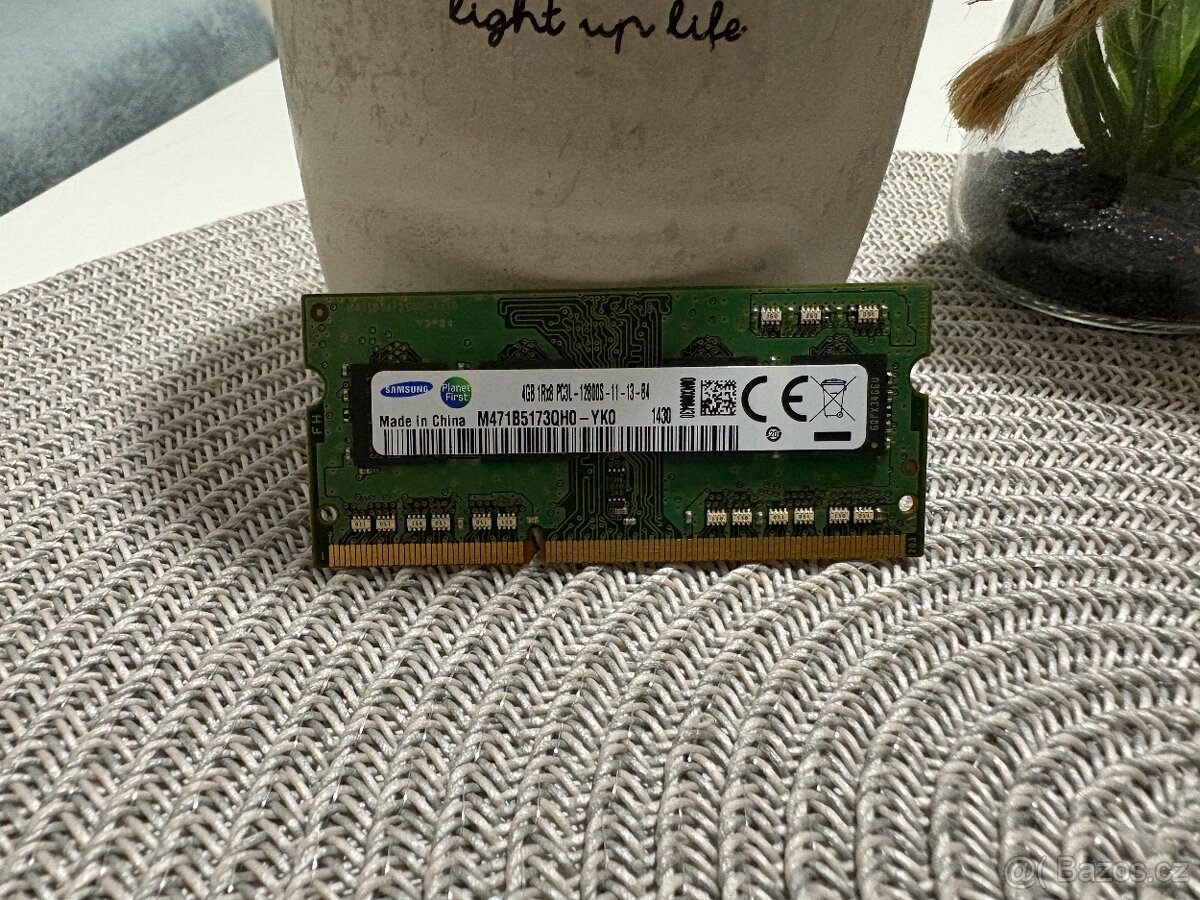 SAMSUNG DDR3 4GB 1600MHz CL11 SODIMM SR x8 (M471B5173DB0-YK0