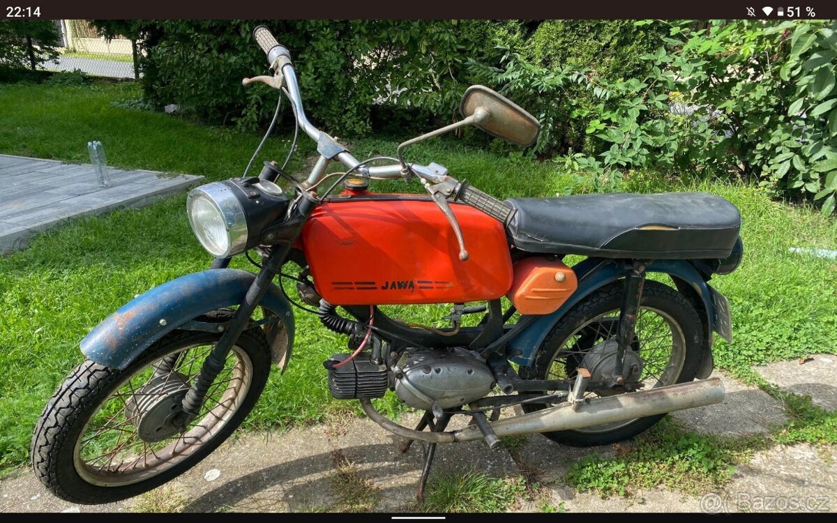 Koupím Jawa 21,nebo Jawa Mustang