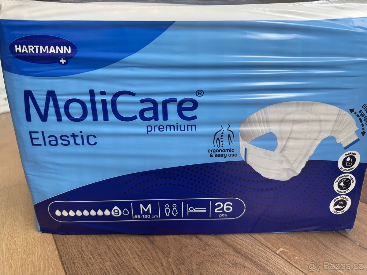 MoliCare Elastic 9 kapek M, inkontinenční kalhotky