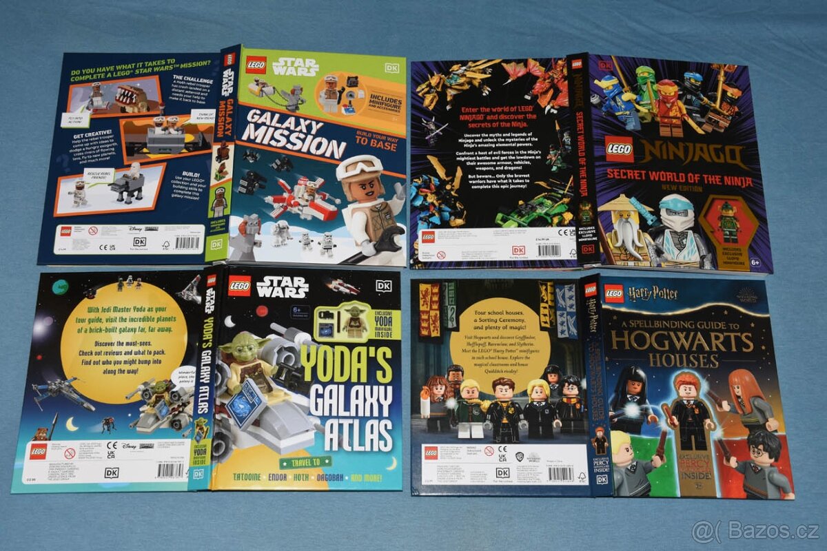 Lego Knihy (Star Wars, Ninjago, Harry Potter) (bez figurek)