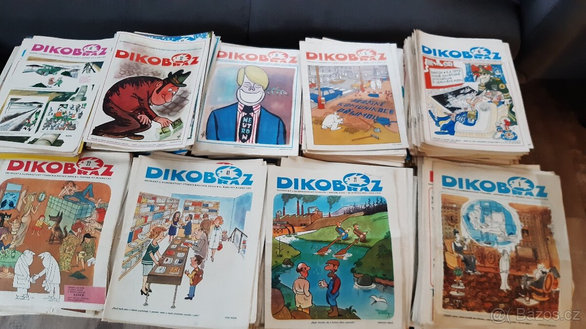 Staré časopisy (nový) Dikobraz + magazín, kalendář