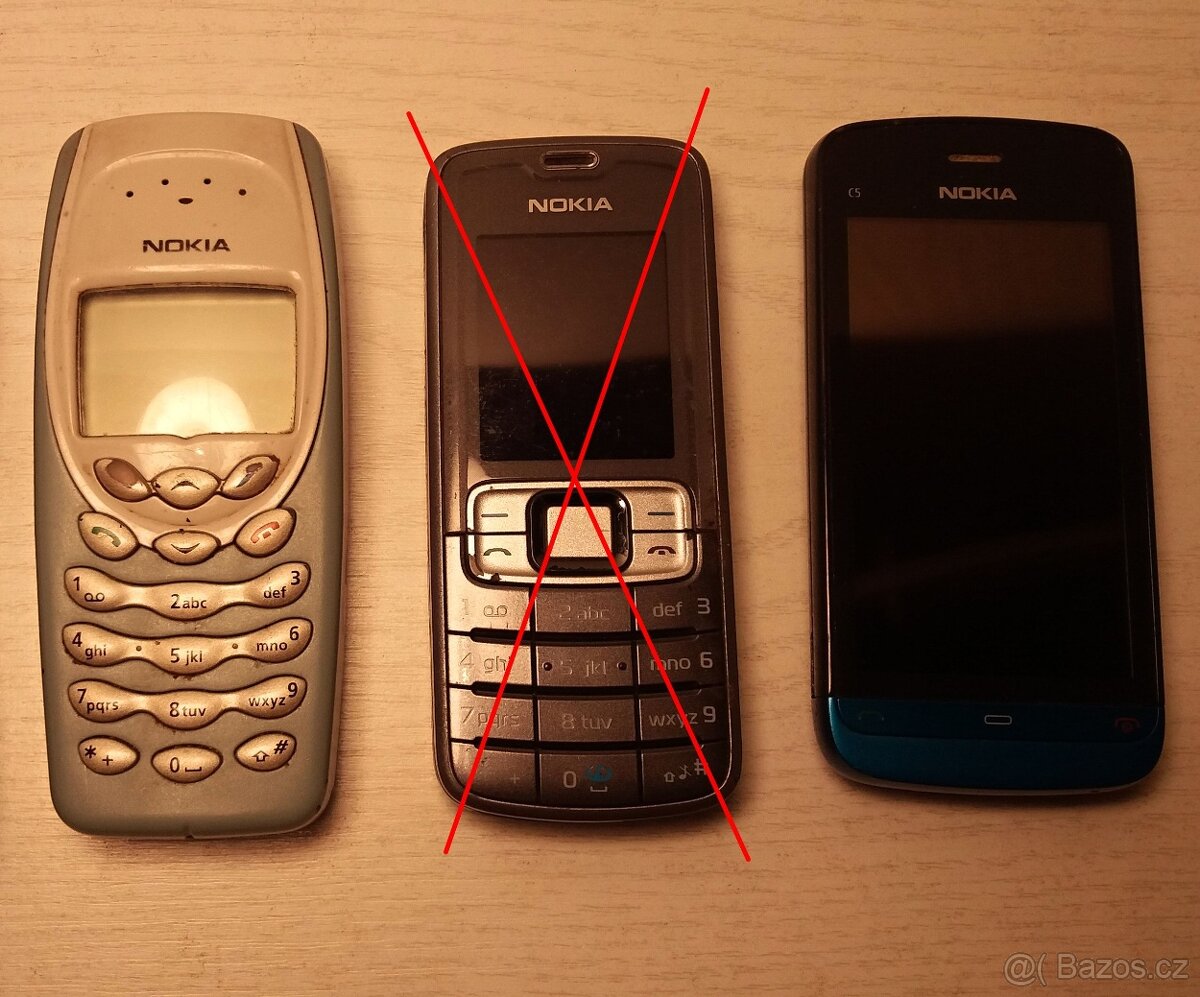 Prodám zachovalé telefony Nokia, Samsung a pouzdra na mobily