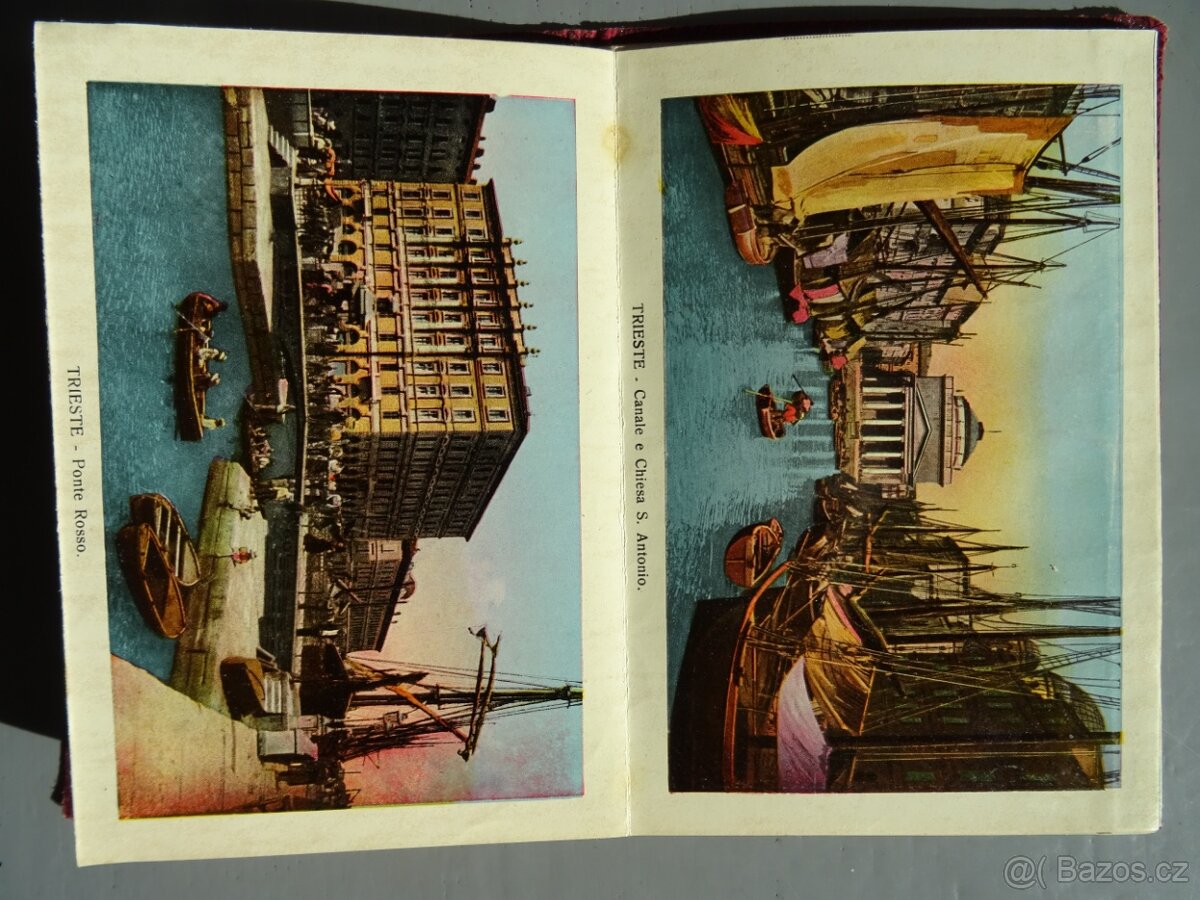 Terst,soubor 16 kolorovaných pohlednic,cca 1920