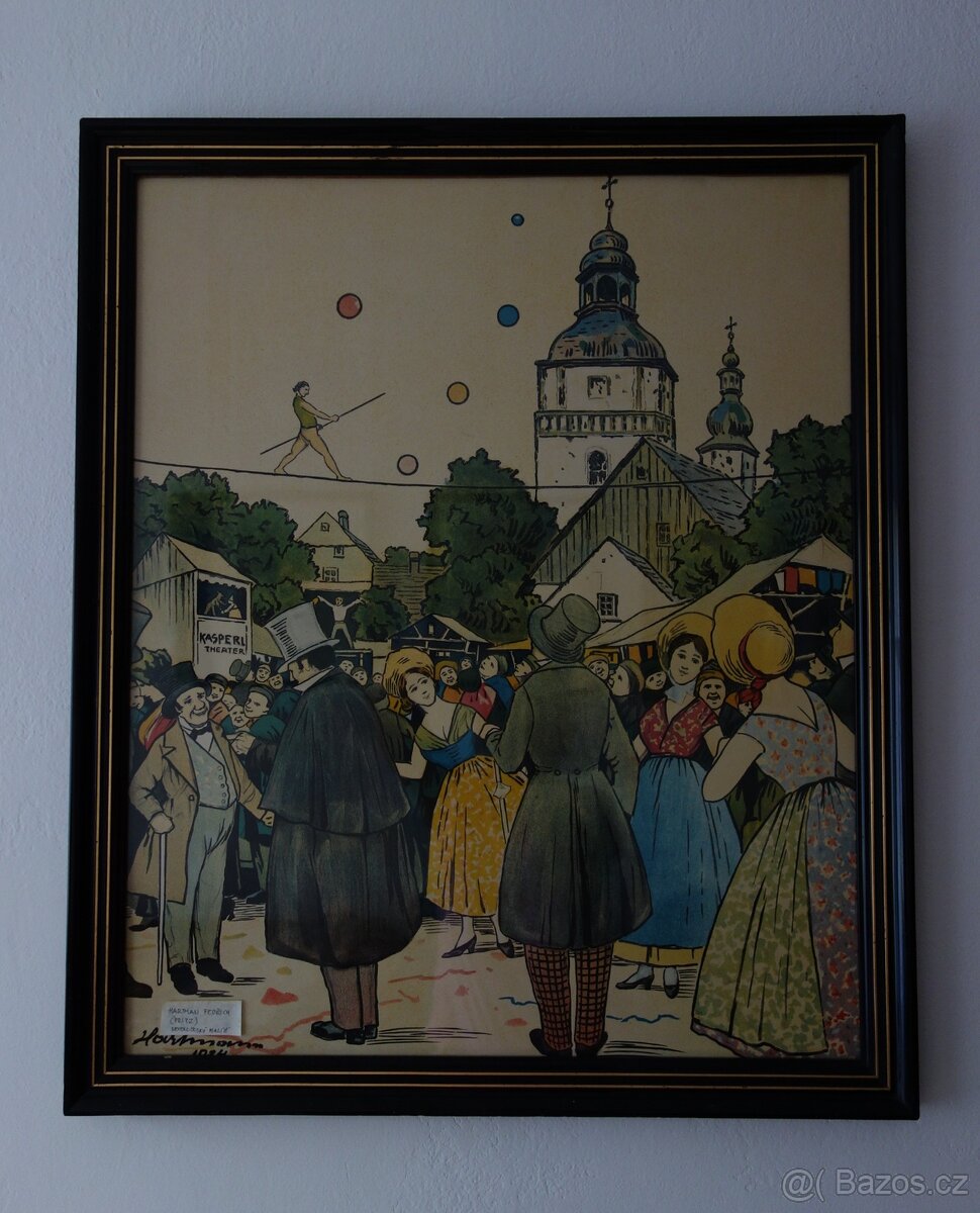 Originál plakátu,  litografie