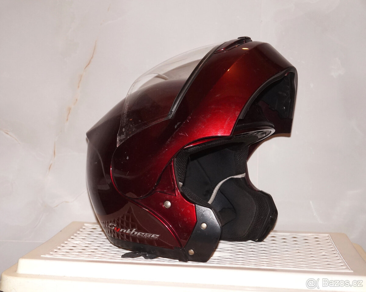 Výklopná helma na motorku XL odklápěcí motocyklová přilba Pr