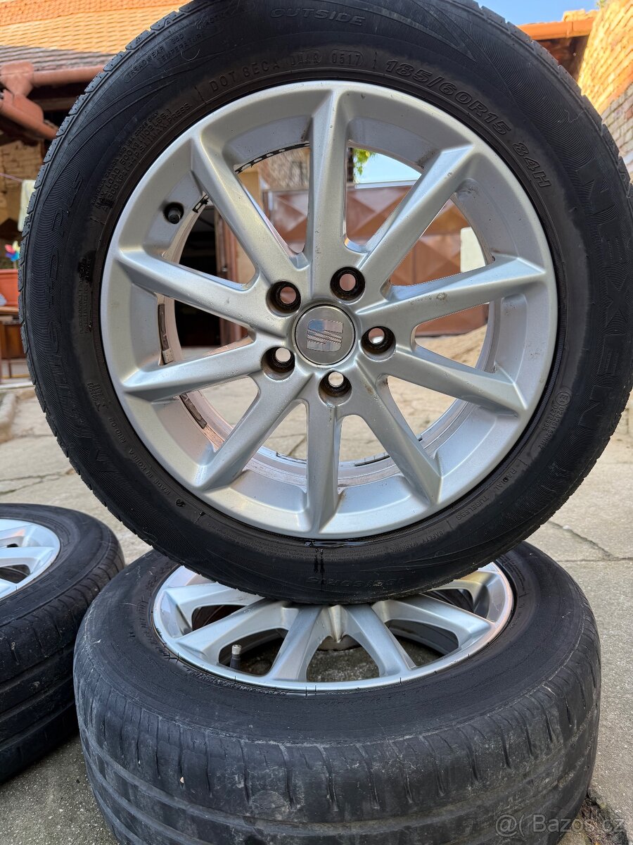 Alu kola 5x100 r15 originál Seat ibiza