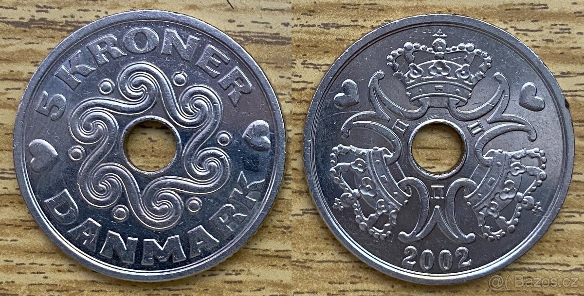 Mince Dánsko, 5 kroner 2002