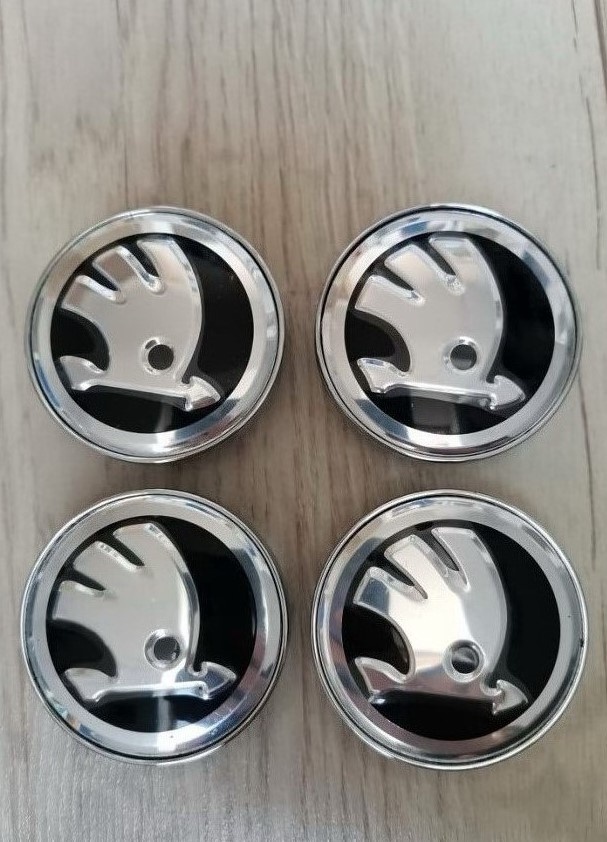 60 mm Stredove krytky poklicky loga Skoda