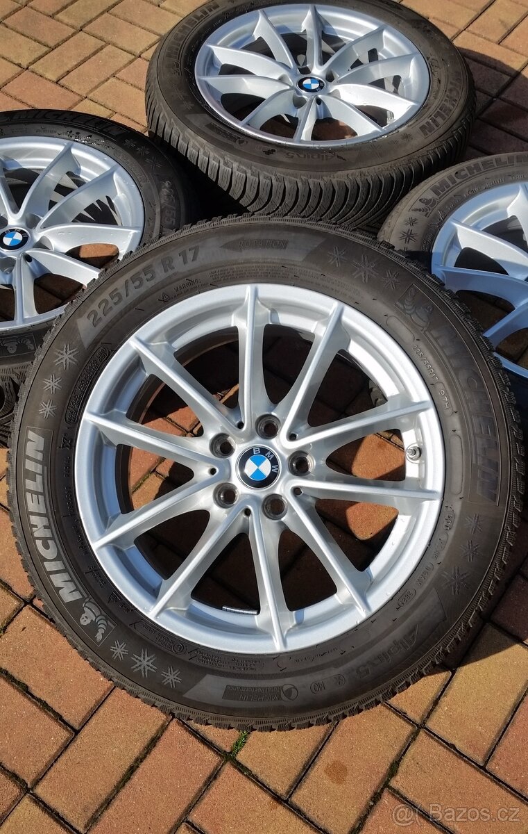 Zimní sada BMW 5x112 R17 pneu 225/55/17 8mm DOT 21