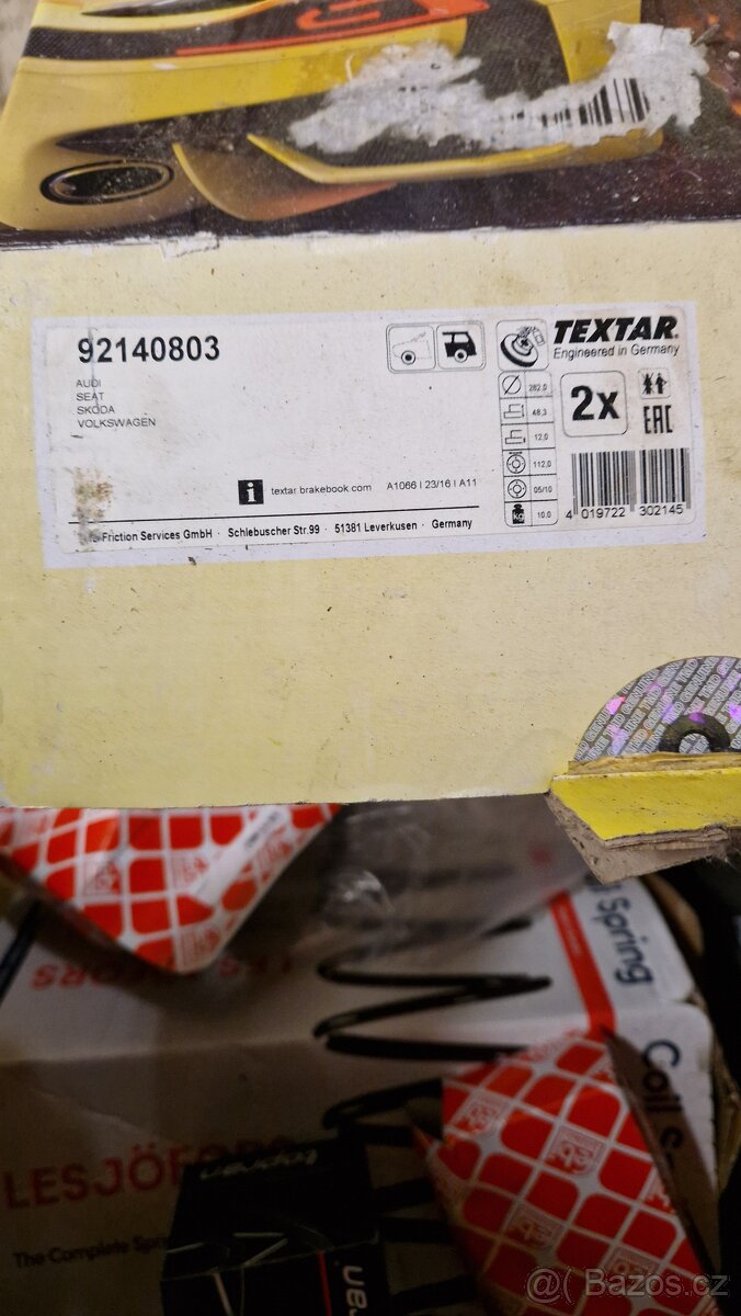 Zadní brzdové kotouče plus desky