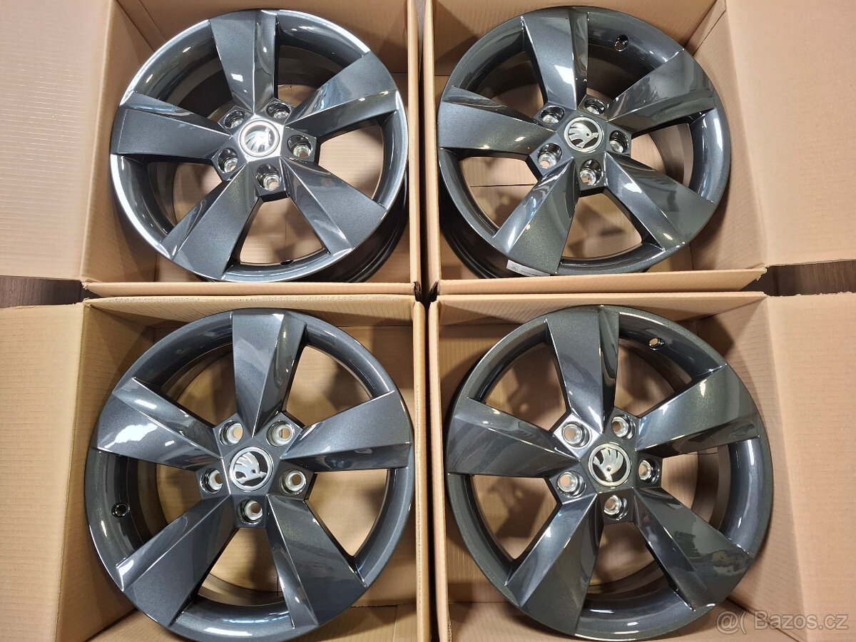 Nové orig. alu Škoda Karoq black 6x16 ET43 5x112mm