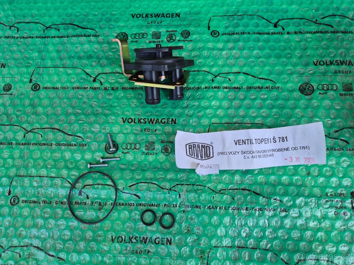 ventil topení I Škoda Favorit do 07/91 115972110