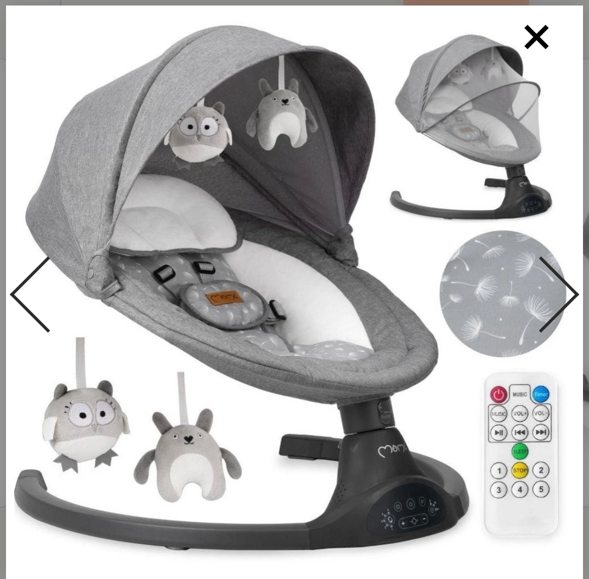 MOMI elektrické houpátko