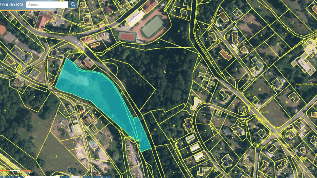 Prodej rovné louky s st. parcelou, 9.547m2, v Liberci 15.