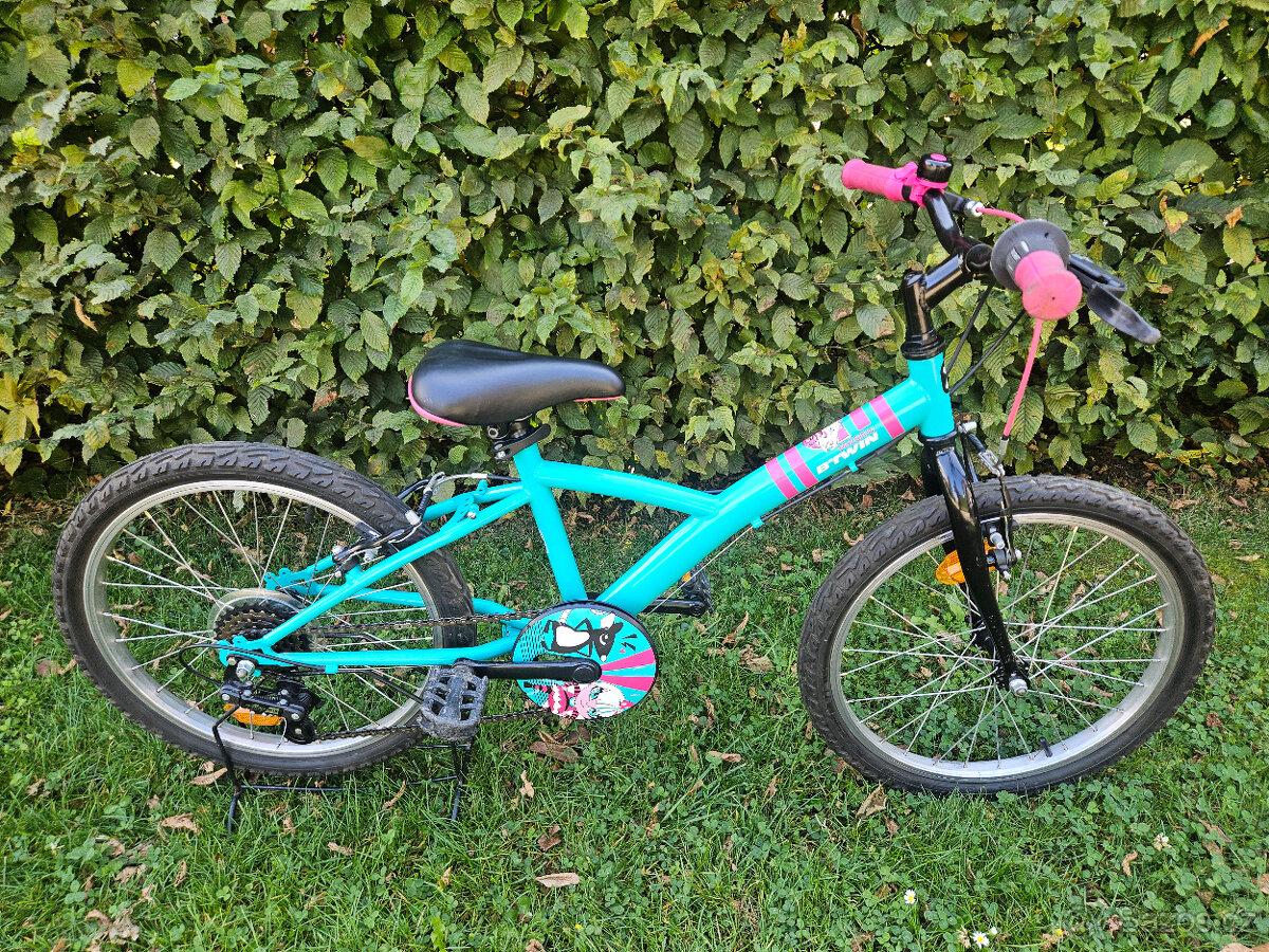 20" dětské dívčí horské kolo B-TWIN, rám 10"
