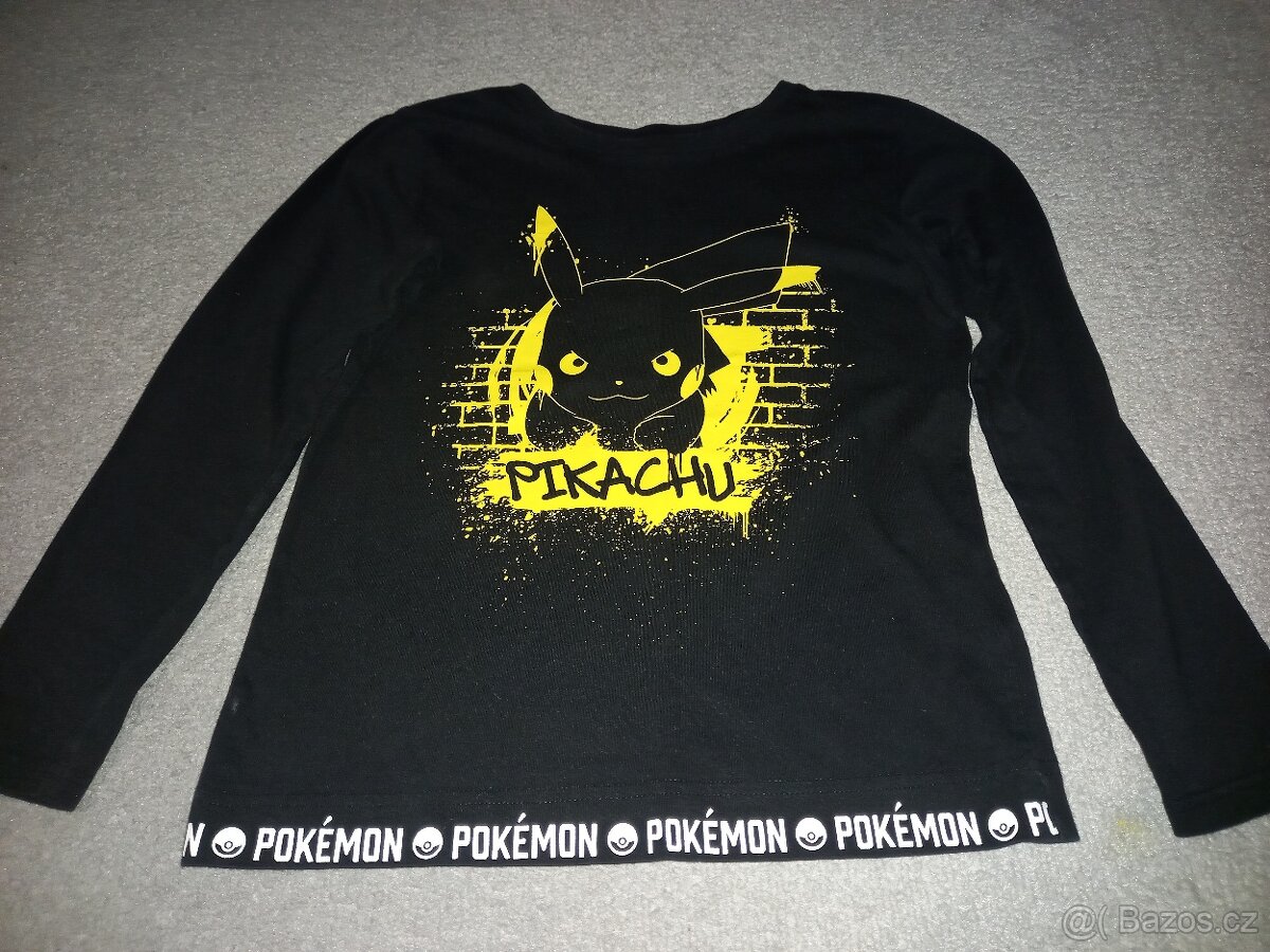 Triko Pokémon Pikachu s dlouhym rukavem vel. 134