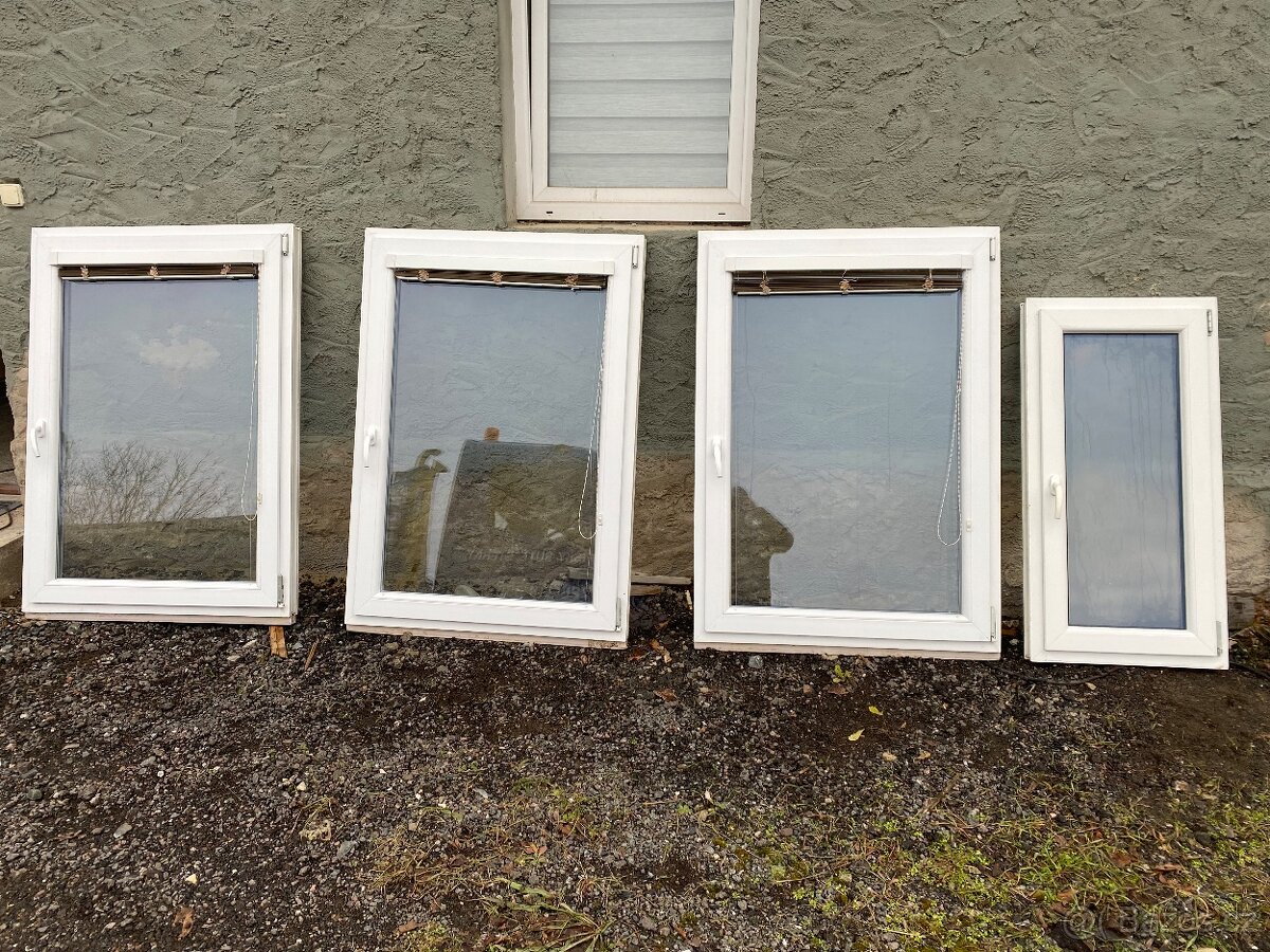 Prodám použitá plastová okna 7ks