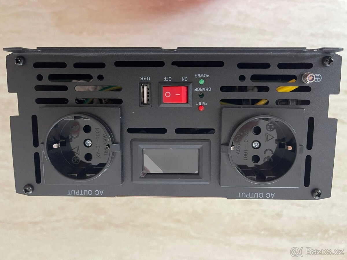 ROGERELE Sinusový měnič napětí REP2000-24, 2000W, 24V, USB