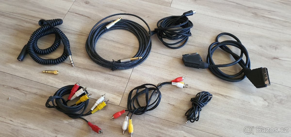 Kabely SCART, cinch, jack, koax