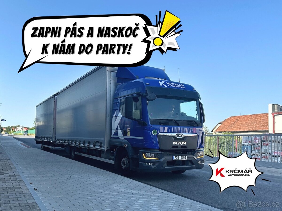 Přijmeme řidiče na plachtovou soupravu sk C+E