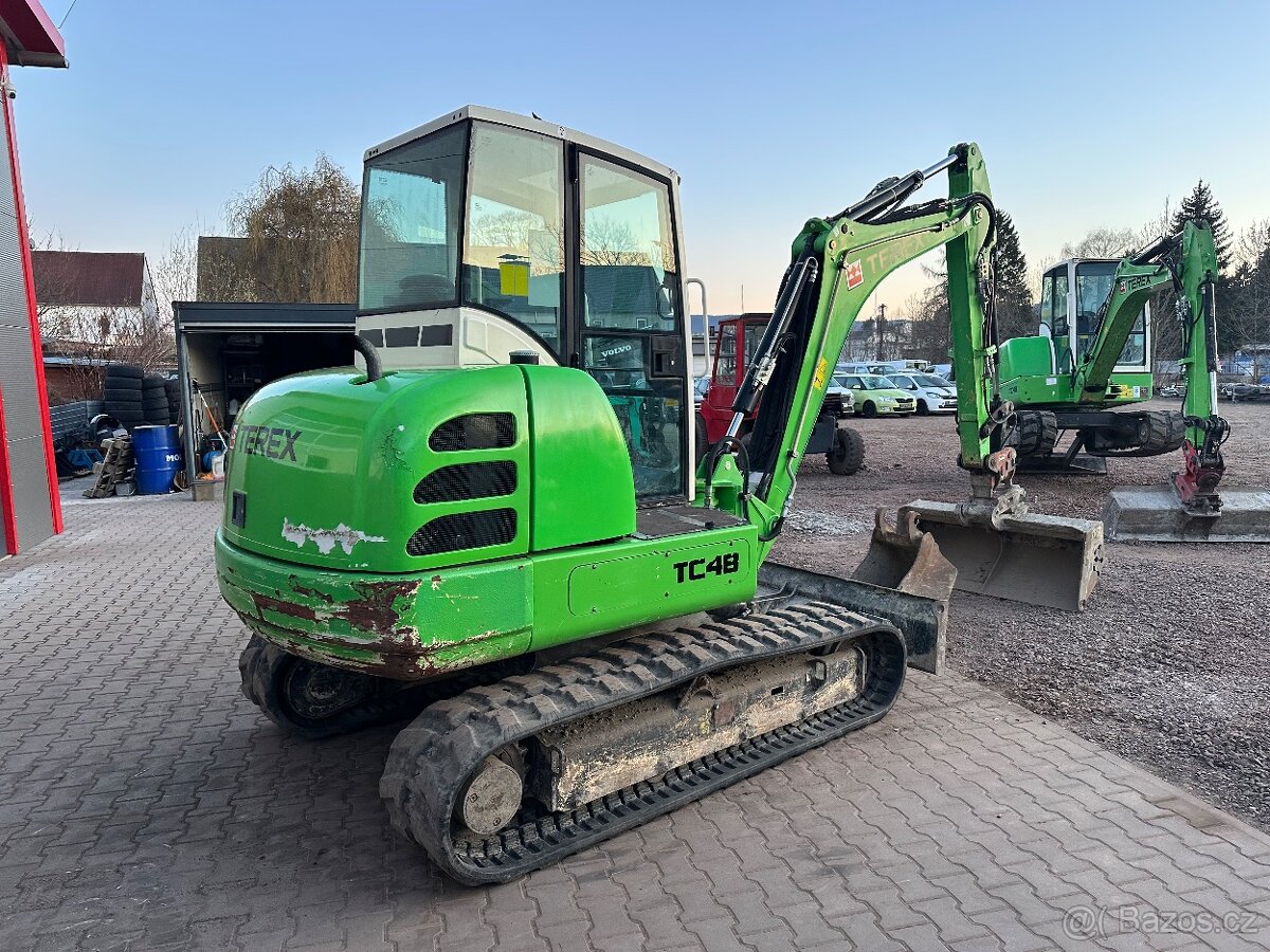 Terex TC48 2014 Minibagr 5T Powertilt + 2x Lžíce