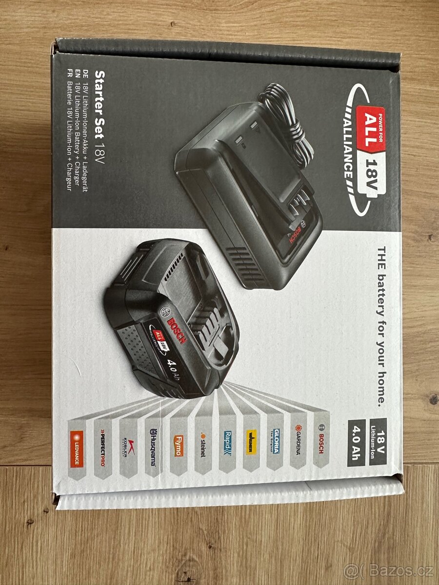 BOSCH Startovací sada 18 V (1×4,0 Ah+AL 18V-44) 1600A031T6