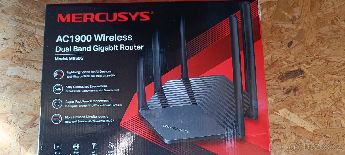 Mercusys AC1900 – Výkonný dvoupásmový WiFi router s technolo