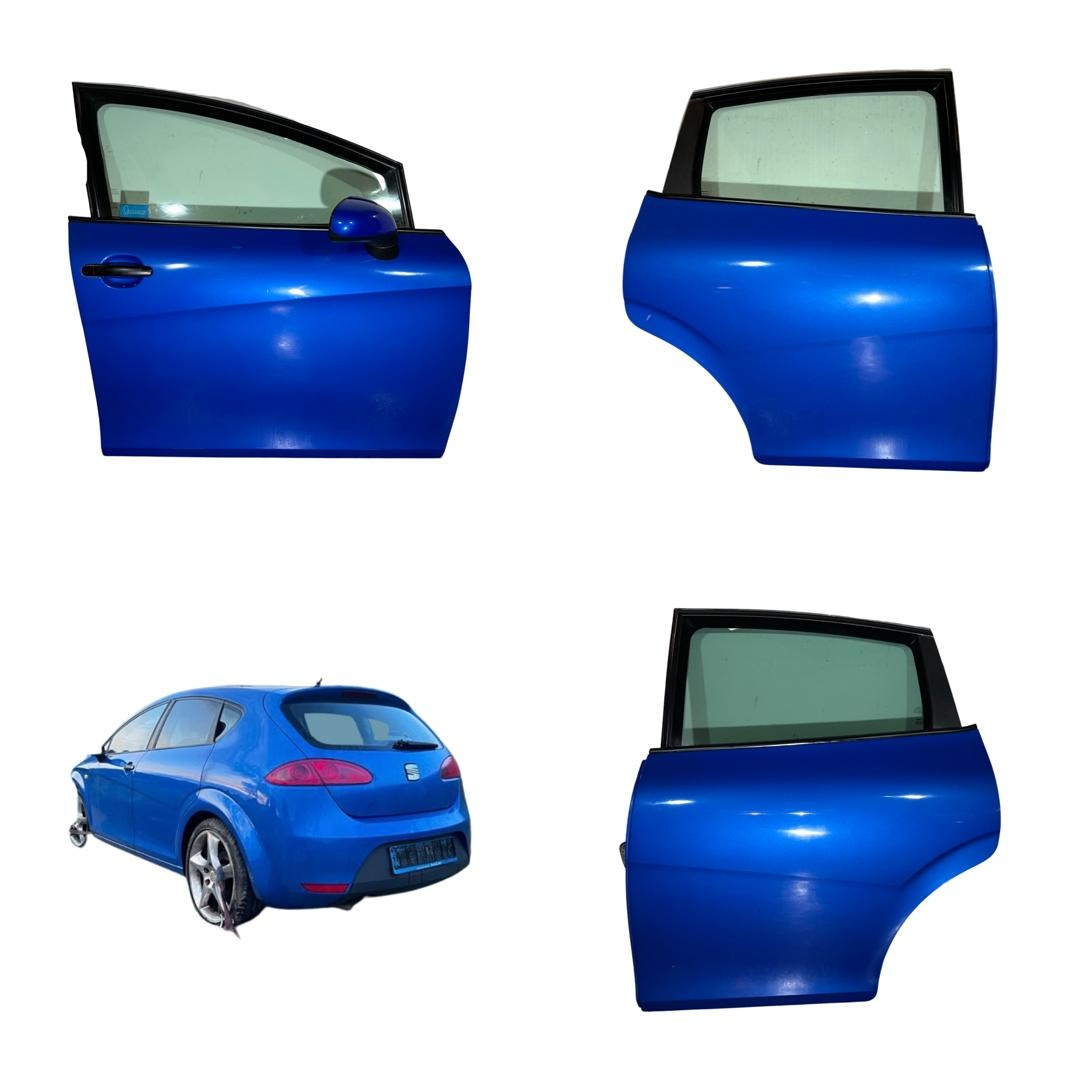 Všechny dveře modrá metalíza LZ5F Seat Leon 1.4TSI r.v.2009