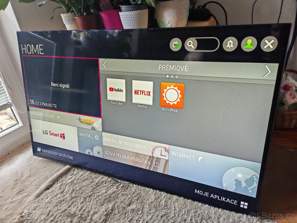 Televize LG 55UF695V, málo používaná, 139 cm
