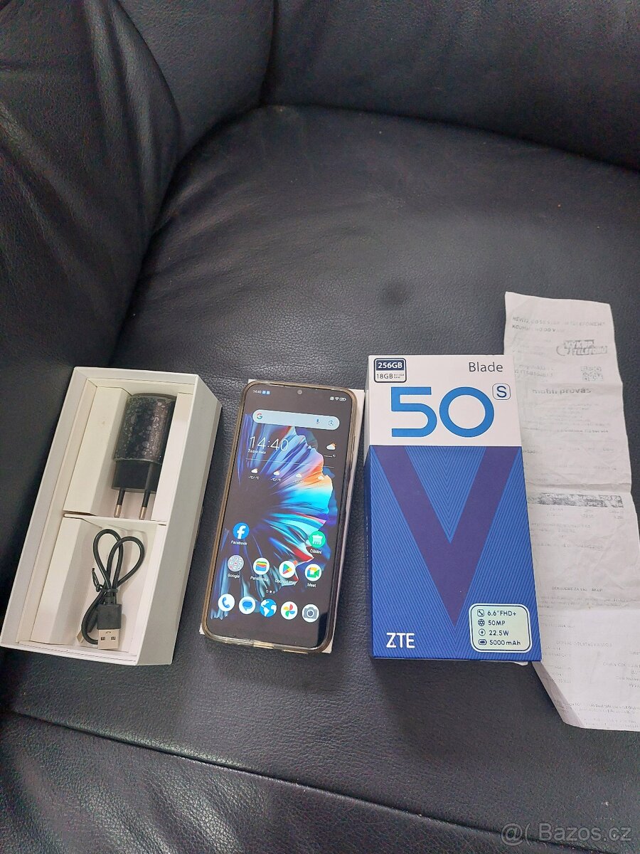 ZTE Blade V50s, 8GB/256 GB,krabička, pouzdro, DOKLAD, ZÁRUKA