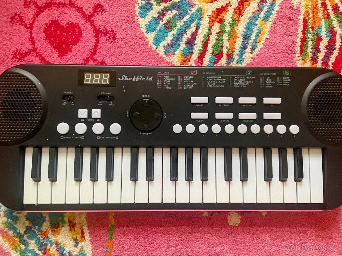 Dětské klávesy růžové 3 oktávy