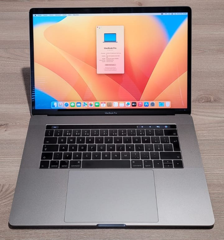 Macbook Pro 15.4" TB/I7 2.9GHZ/16GB RAM/512GB SSD/CZ/BAT
