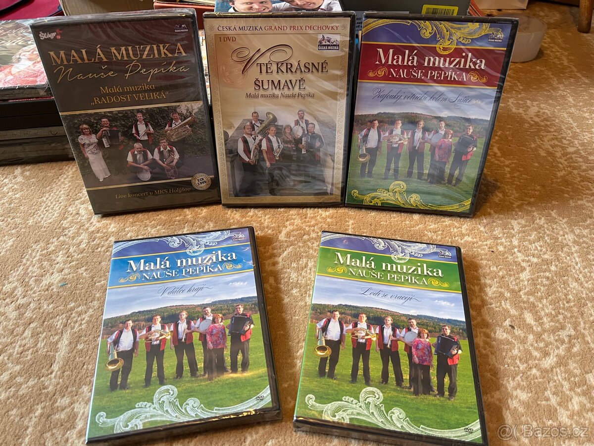 Malá muzika CD&DVD šlágr tv Česká muzika