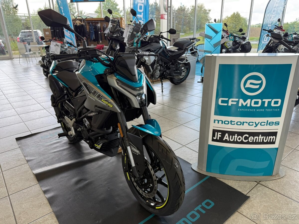 cfmoto 125 NK - modrá, černá skladem AKCE HELMA