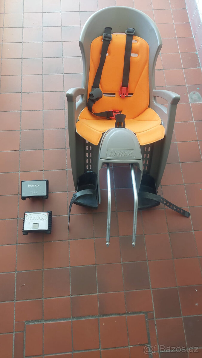 Dětská sedačka na kolo Hamax + 2 držáky