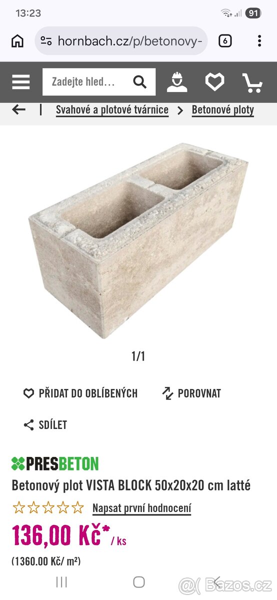 Betonove tvarovky na plot