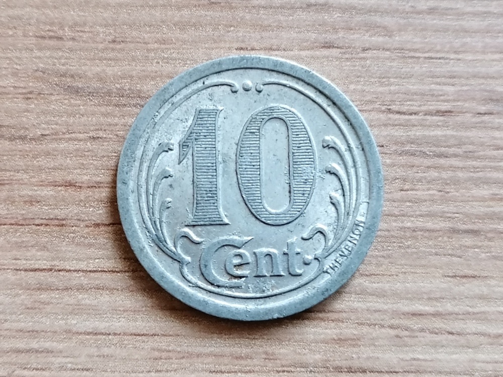 10 Centimes 1922 francouzská nouzová mince originál Francie