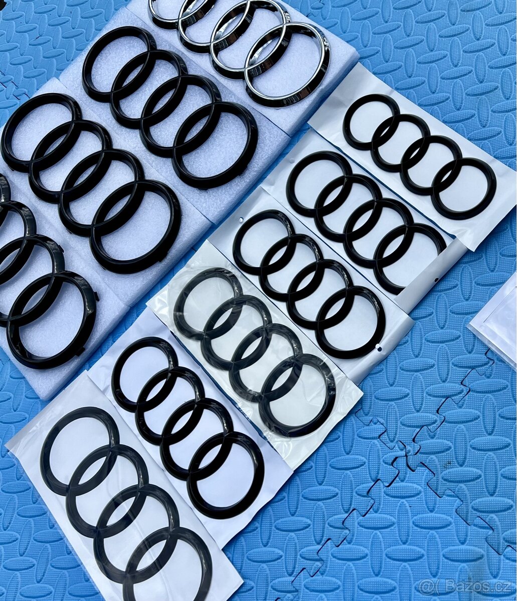Černé, Chromové logo na vozy Audi