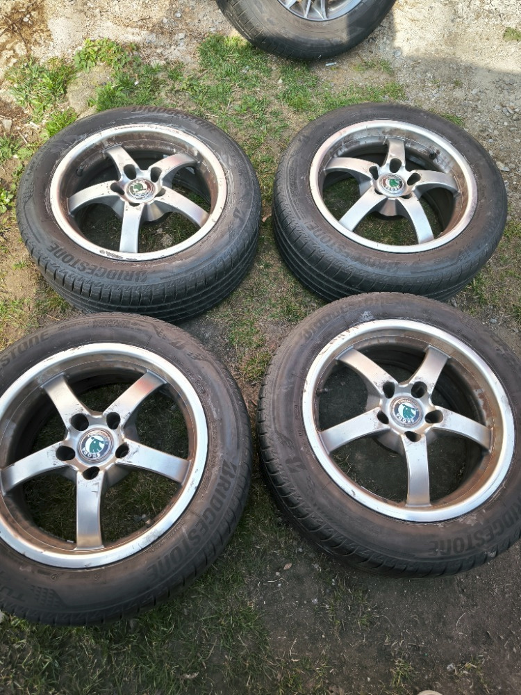 4x alu (5x112) letní pneu 205/55 r16 (7 mm)