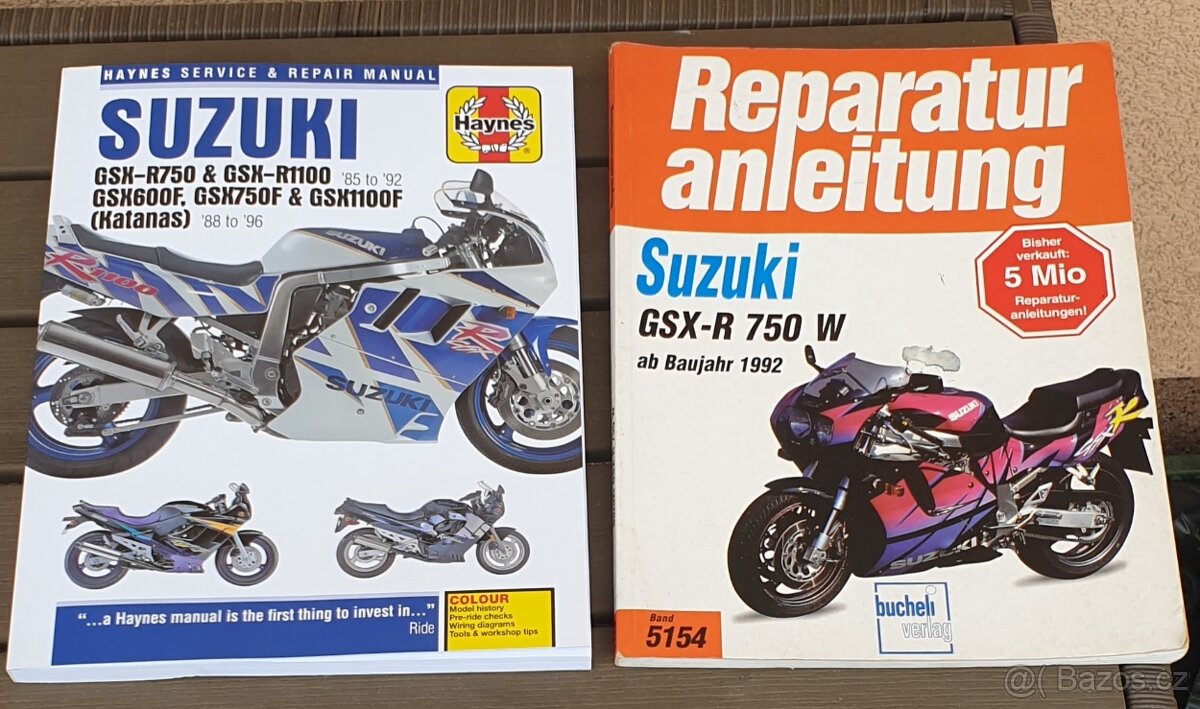 Knihy SUZUKI GSX-R 750 a 1100