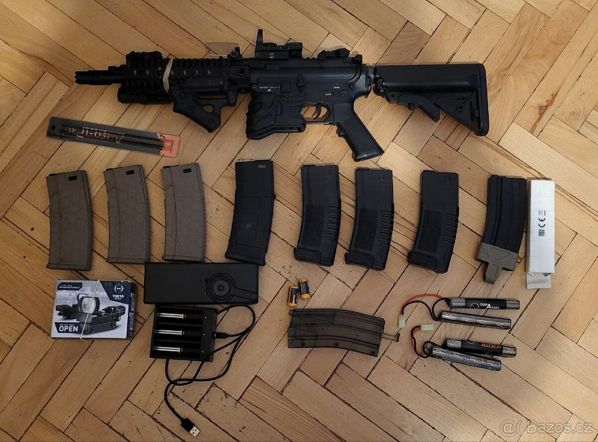 🔥 Airsoftová útočná puška MK110 8” EC-600 + doplňky 🔥
