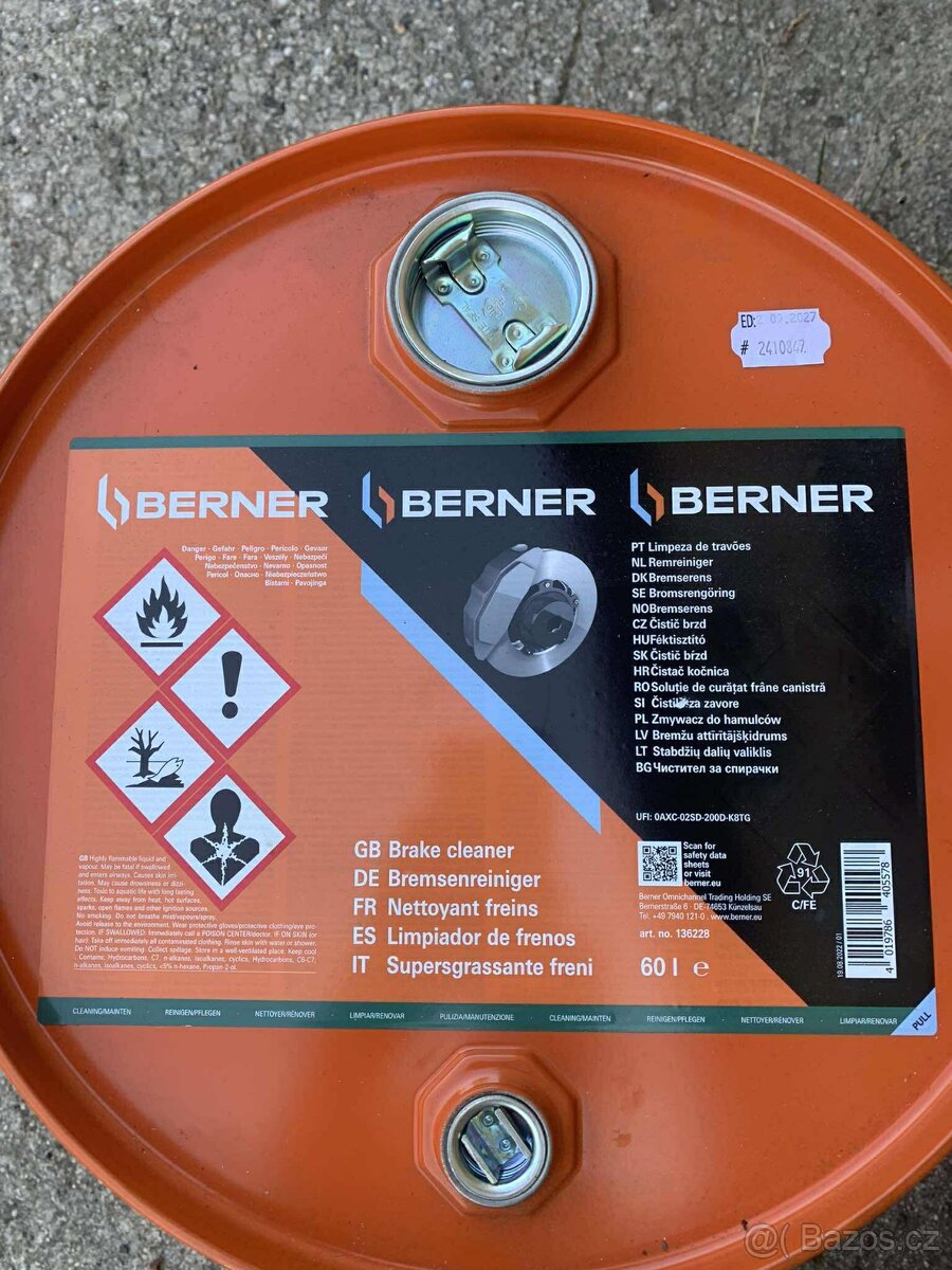 Čistič brzd Berner 60L