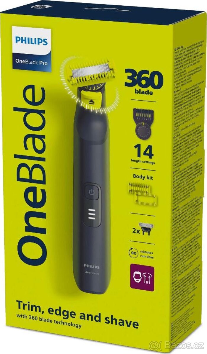 Philips OneBlade Pro 360 QP6542/15 černý/zelený
