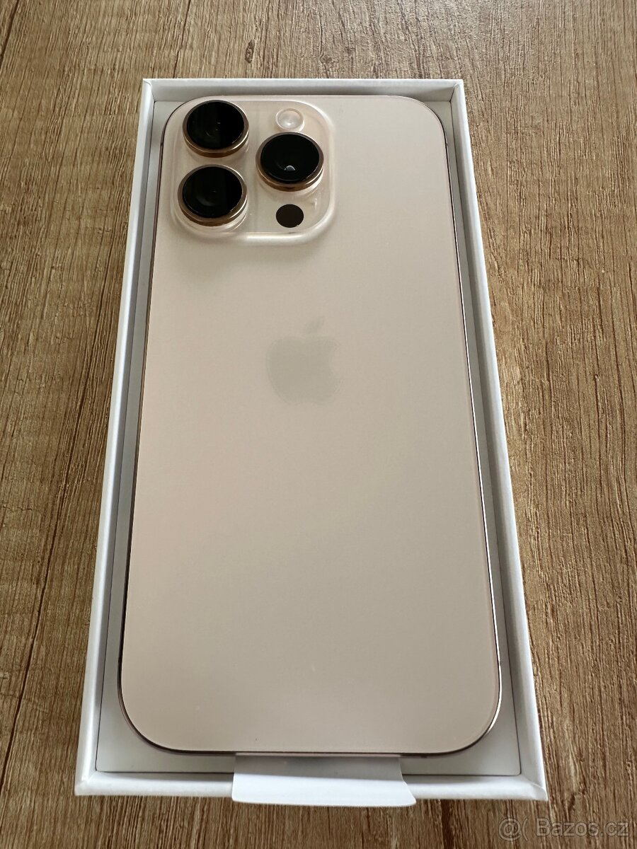 iPhone 16 Pro – 128 GB – Pouštní titan | 100% baterie