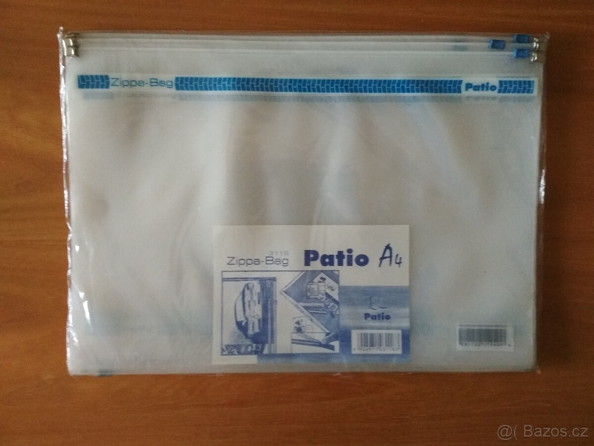 kancelářské desky / obaly „Zippa bag“ - A4, čiré