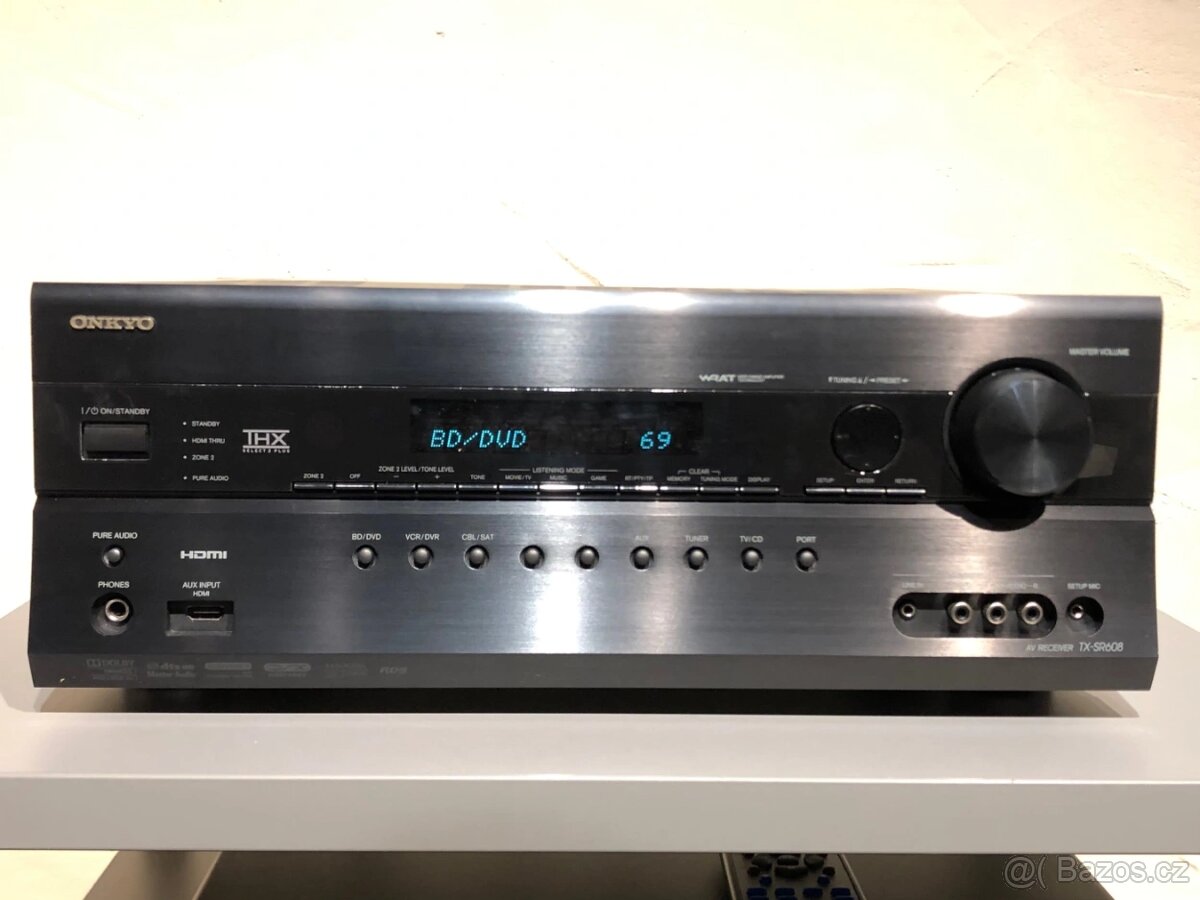 Prodám 7.1 AV receiver Onkyo TX-SR 608.