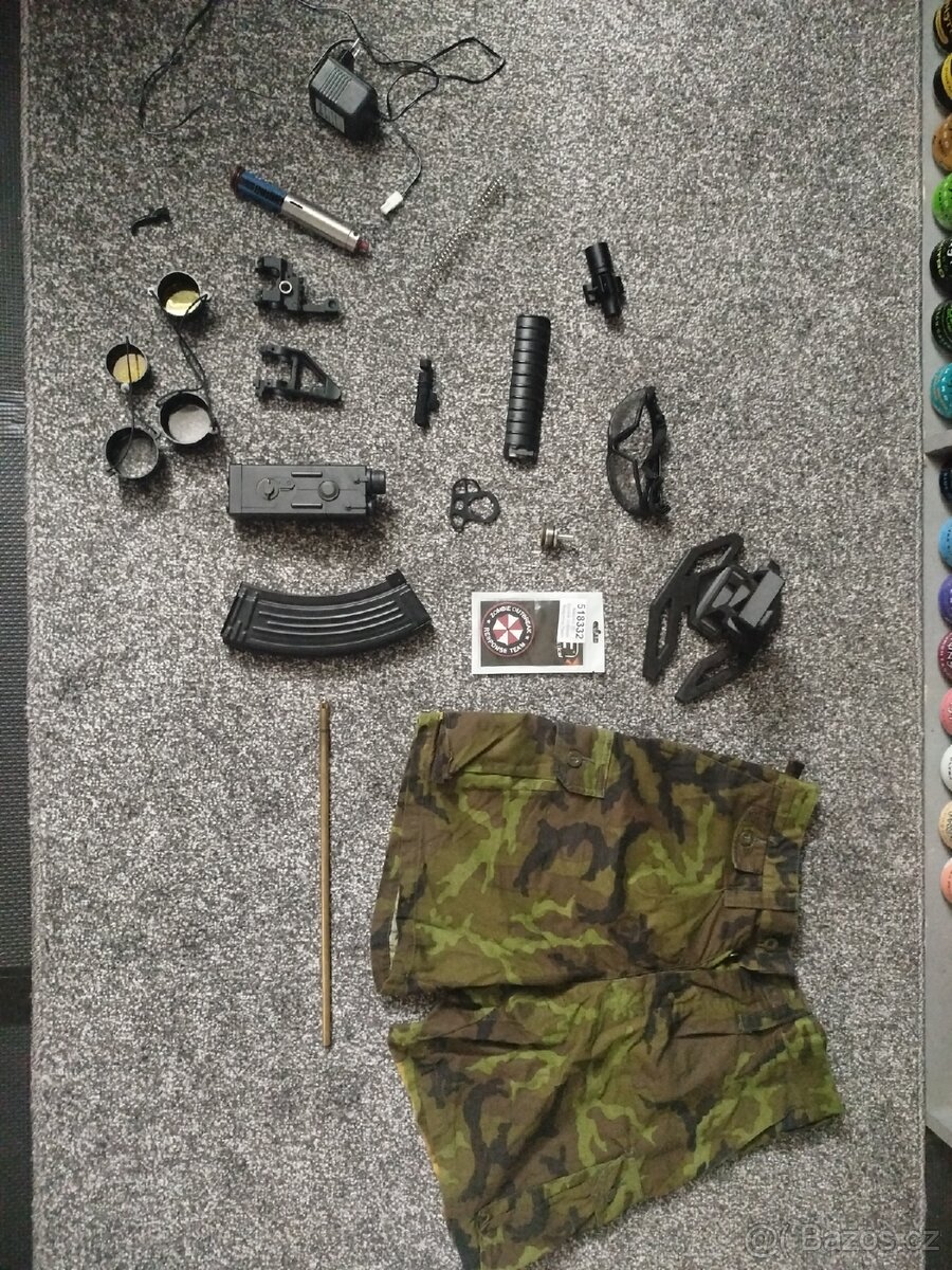 Doplňky, zbytky, věci airsoft