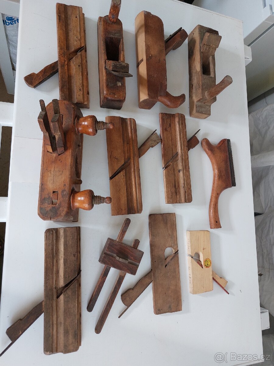 Truhlářské staré a retro nářadí.