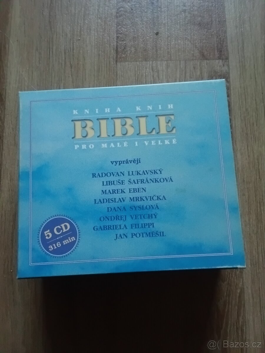 bible pro malé i velké 5 CD mluvené slovo náboženství darek