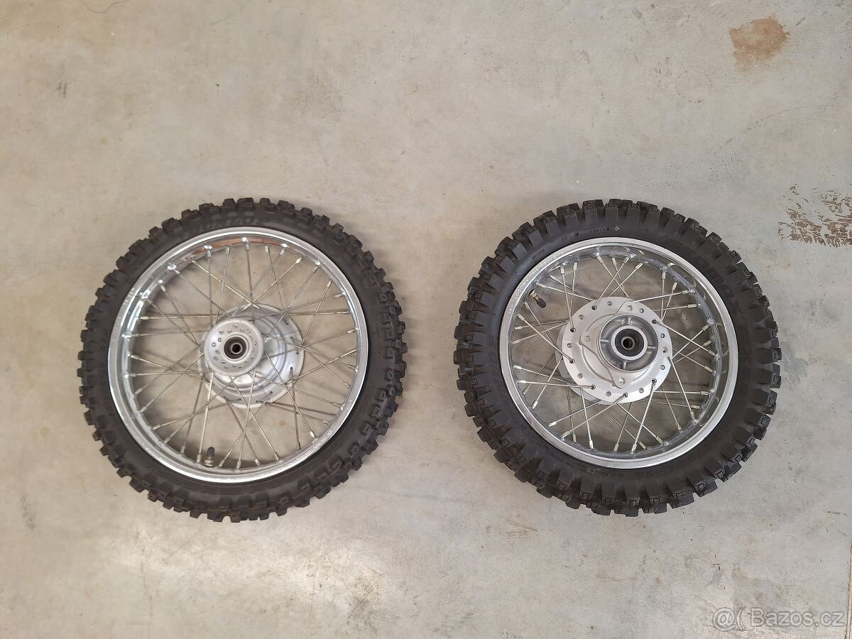Kompletní kola na Honda CRF70F nebo CRF100F